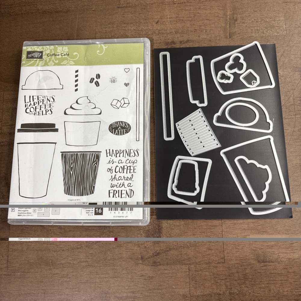 Stampin' Up! Coffee Cafe Stamps & Coffee Cups Dies